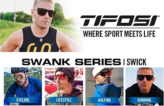 Tifosi Swick Sunglasses Bundle with Case & Eyewear Strap