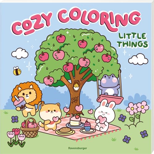 Ravensburger Cozy Coloring: Little things – Entspannendes Malbuch für...