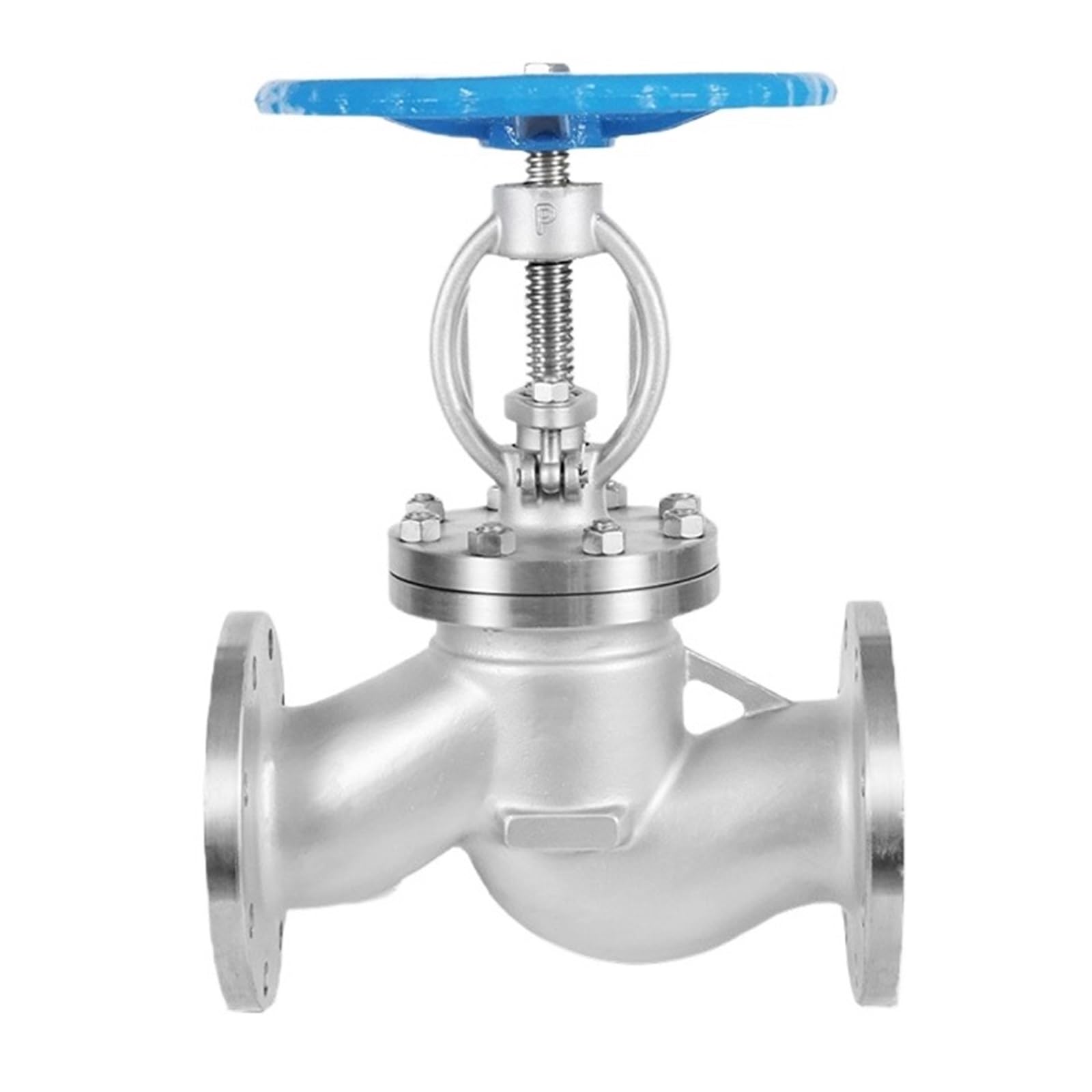 HEXEH Vanne d'arrêt J41W-16P Vanne à Globe à Bride en Acier Inoxydable for vannes d'équipement Industriel, chaudières, compresseurs, échangeurs de Chaleur, etc.(2.5,DN50)