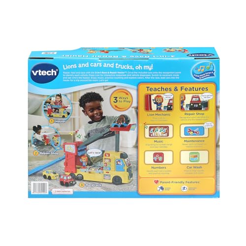 VTech 3-in-1 Race and Repair Hauler Interactive Toddler Toy - image 8