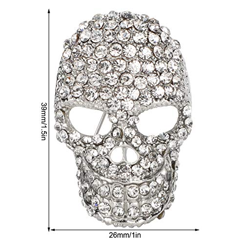 Broche de calavera hecho a mano de estilo vintage para personalizar tu ropa diaria 6