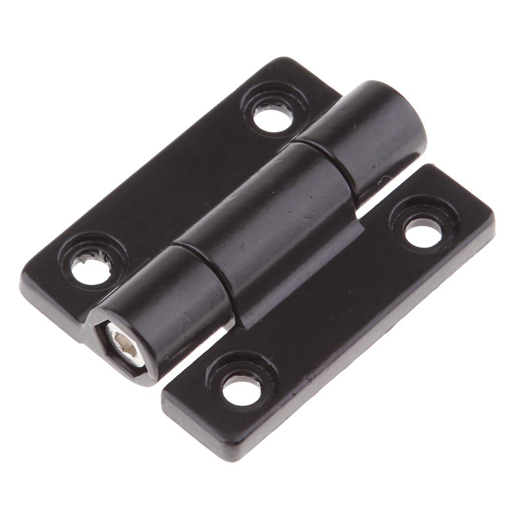 Shiwaki Adjustable Torque Position Control Hinge With Holes, Aluminum Alloy,Black