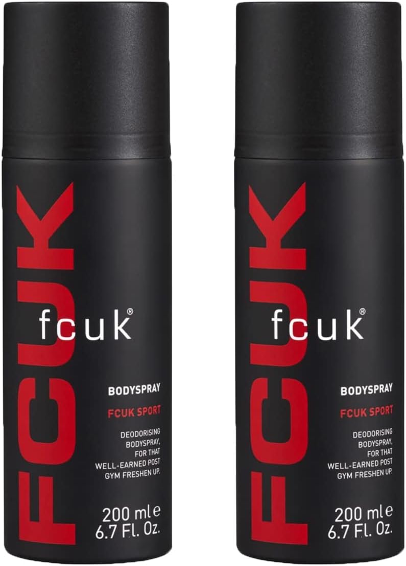 Men High Performance Body Spray FCUK SPORT 200ml ~ Pack of 2