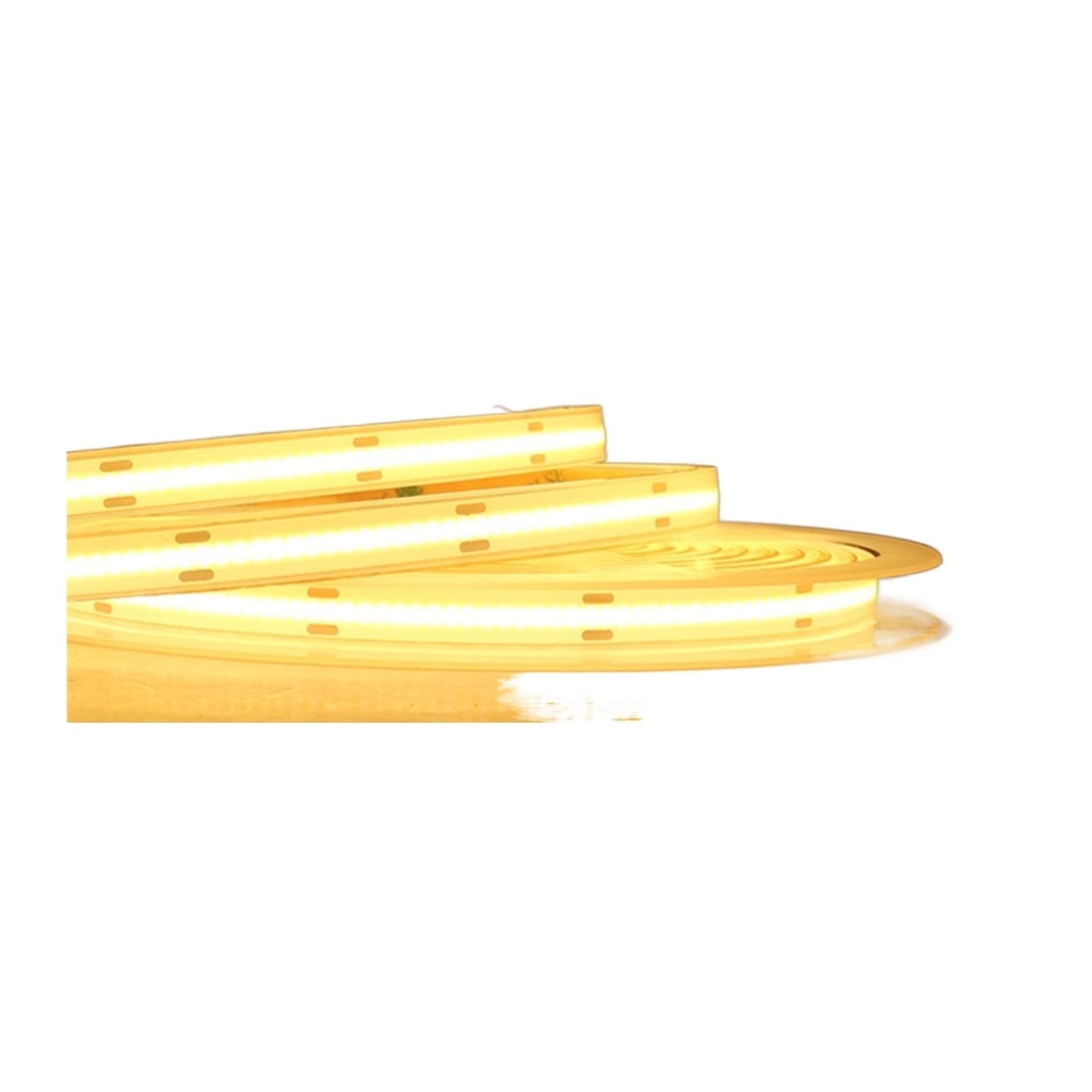 Taśma LED COB Wodoodporna IP68, 12 V, 24 V, 480 LED, elastyczna taśma LED do sauny, basenu, oświetlenie zewnętrzne (DC 12 V, ciepła biel 3000 K_5M)