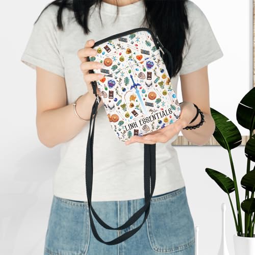 LEVLO Cartoon Game Crossbody Bag Cartoon Game Fans Gift Link Essentials Game Shoulder Bag Gamers Merchandisese3