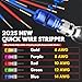 Wire Stripper Twister Tool for Drill, US Regulations Wire Stripping Tool & Wire Twisting Connector for Cutters 6-14 AWG, 9 in 1 Professional Electrician Wire Nut Twister Stripping and Twisting Tool