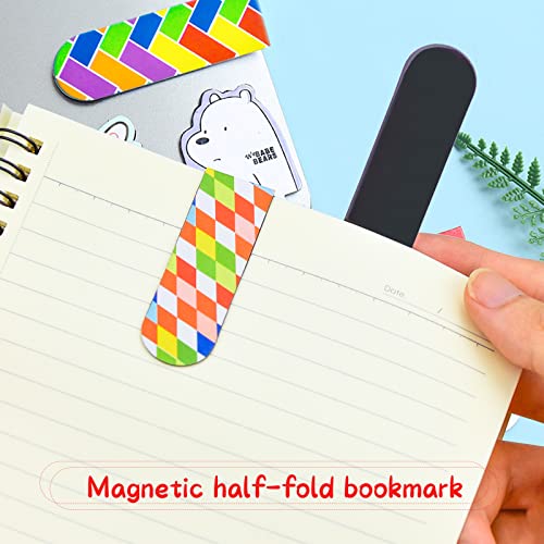 60 Pezzi Segnalibri Magnetici di Pagine, Set