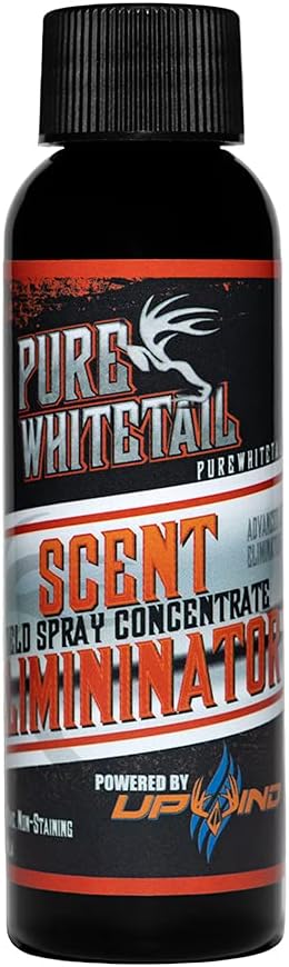 Pure Whitetail Concentrado en aerosol eliminador de aromas, (recarga de botellas de spray de 22 onzas), desodoriza, elimina, destruye y mata los