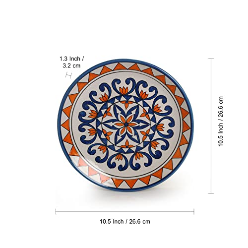 Image of ExclusiveLane 'Star Light' Ceramic Decorative Wall Plates Decor Hanging For Living Room Home Decoration Items (10 Inch, Handpainted)