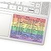 SYNERLOGIC Microsoft Word/Excel (for Windows) Reference Guide Keyboard Shortcut Sticker, Laminated, No-Residue Vinyl (Rainbow/Small)