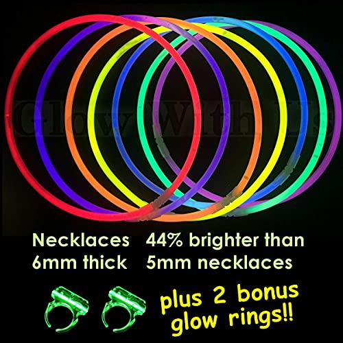 Glow With Us FBA_LYSB00JARAR1Q-TOYS Glow Sticks Bulk Wholesale Necklaces thumb #1