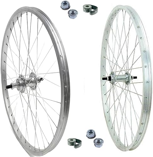 COPPIA RUOTA/CERCHIO ANTERIORE + POSTERIORE 28" X 1.75 BICI ATTACCO