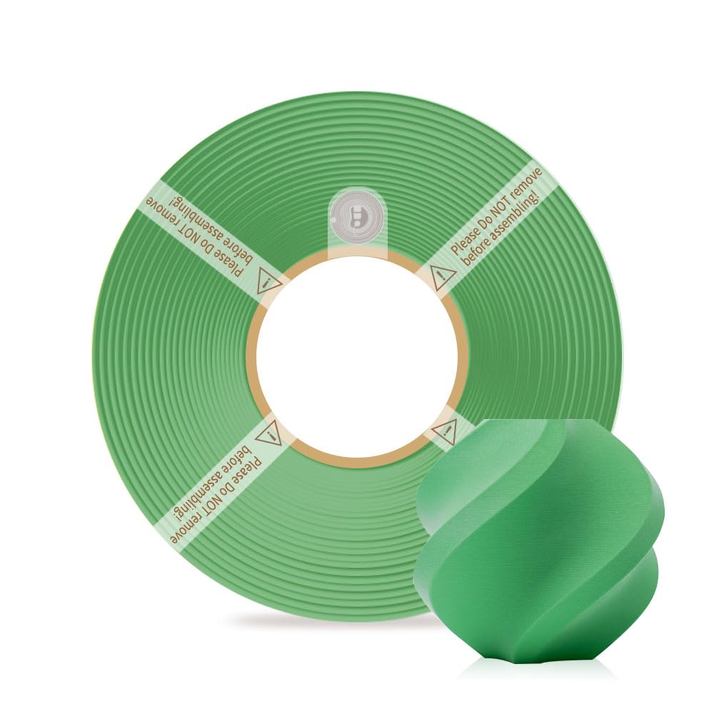 Bamboo Lab 1.75MM PLA Matte Filament High Speed Printing with RFID 1KG +/- 0.03mm Eco Friendly 3D Printer Filament for Bambu Lab P1P/P1S/X1C/X1/A1/A1 Mini (Without Spool) (Grass Green 11500)-image-48