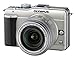 Produktbild Olympus PEN E-PL1 Systemkamera (13 Megapixel, 6,9 cm (2,7 Zoll) Display, Bildstabilisator) champagner mit 14-42mm Objektiv silber