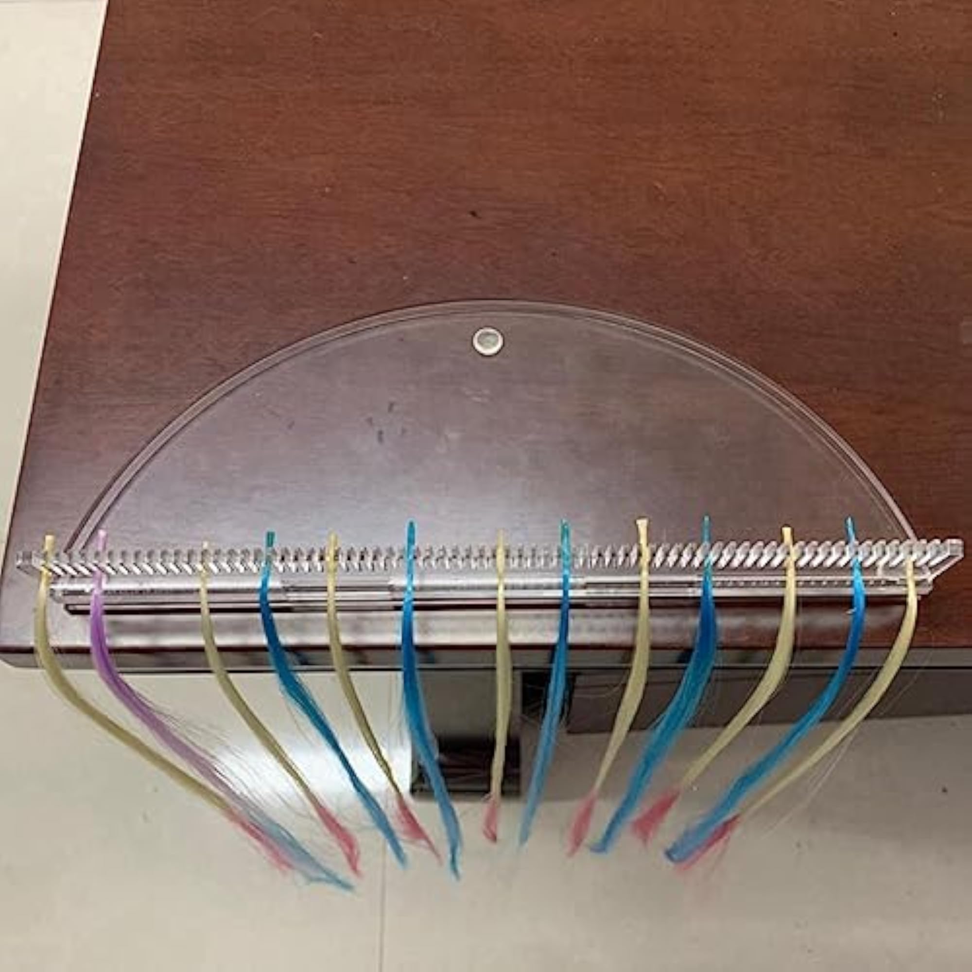 2x Clear Acrylic Hair Extensions Wefts Holder Display Rack