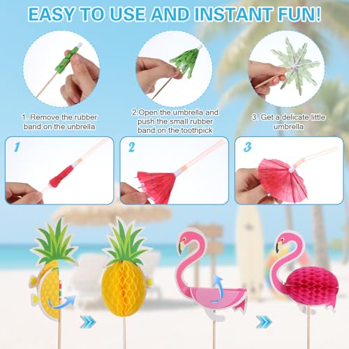 360PCS Sombrillas para Bebidas de Papel Multicolor miniatura 5
