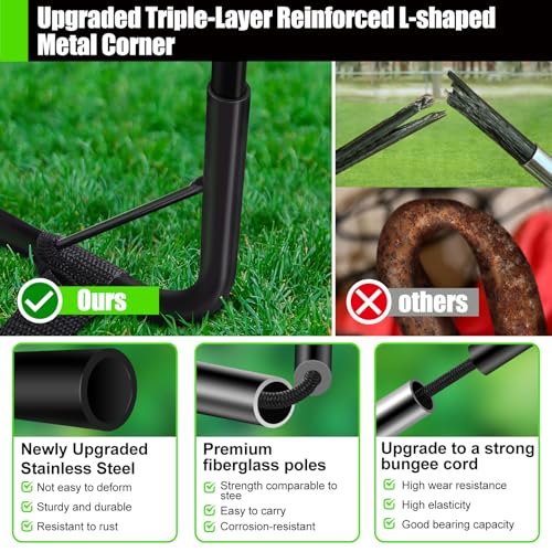 Image of Kids Soccer Goals for Backyard Set - 2 Pack of Portable Pop Up Soccer Nets with Ball,Cones,Complete Training Equipment Kit for Toddler,Youth,Kids Age 3-14,Outdoor Sports Game