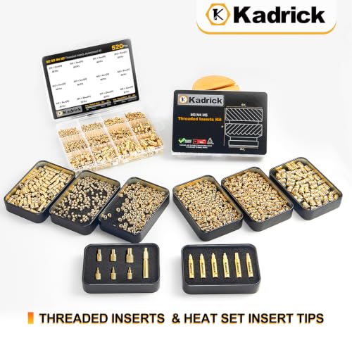 Image of KADRICK 420PCS M3 Heat Set Inserts & M3 Screw Kit for 3D Printing