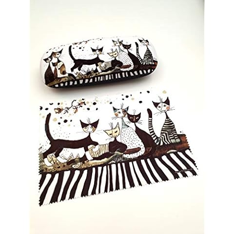 Fridolin Étui à lunettes rigide chats Cover