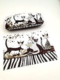 Fridolin Brillenetui Set Hardcase Cats Sepia Rosina Wachtmeister Brillenetui mit Brillenputztuch