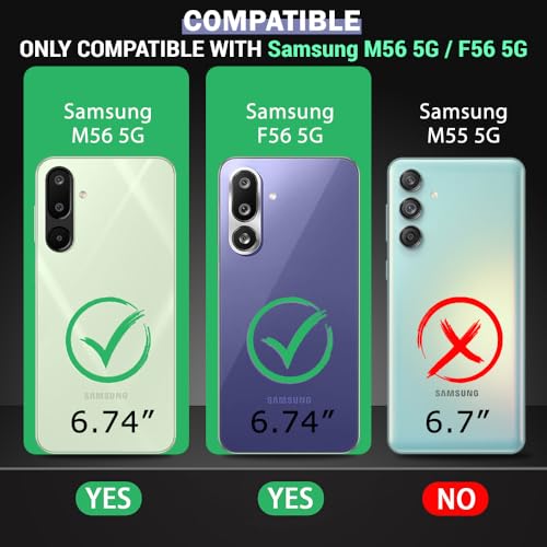 Image of TheGiftKart Crystal Clear Back Cover Case for Samsung Galaxy M56 5G / F56 5G | Shock Proof 360 Protection | Hard Clear Back Cover Case for Samsung Galaxy M56 / F56 5G (PC & TPU, Transparent Bumper)