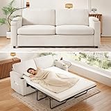 Deolme Pull Out Sofa Bed Full Size, Sleeper Sofa with Memory Foam Mattress, 3 in 1...