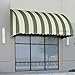 Awntech 8-Feet Savannah Window/Entry Awning, 44-Inch Height by 36-Inch Diameter, Sage/Linen/Cream
