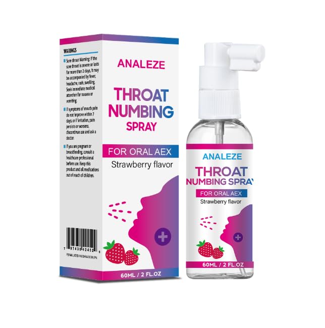 ANALEZE Throat Numbing Spray for Oral Women Men,Deep Throating Numb Spray Made in Japan 60ml...