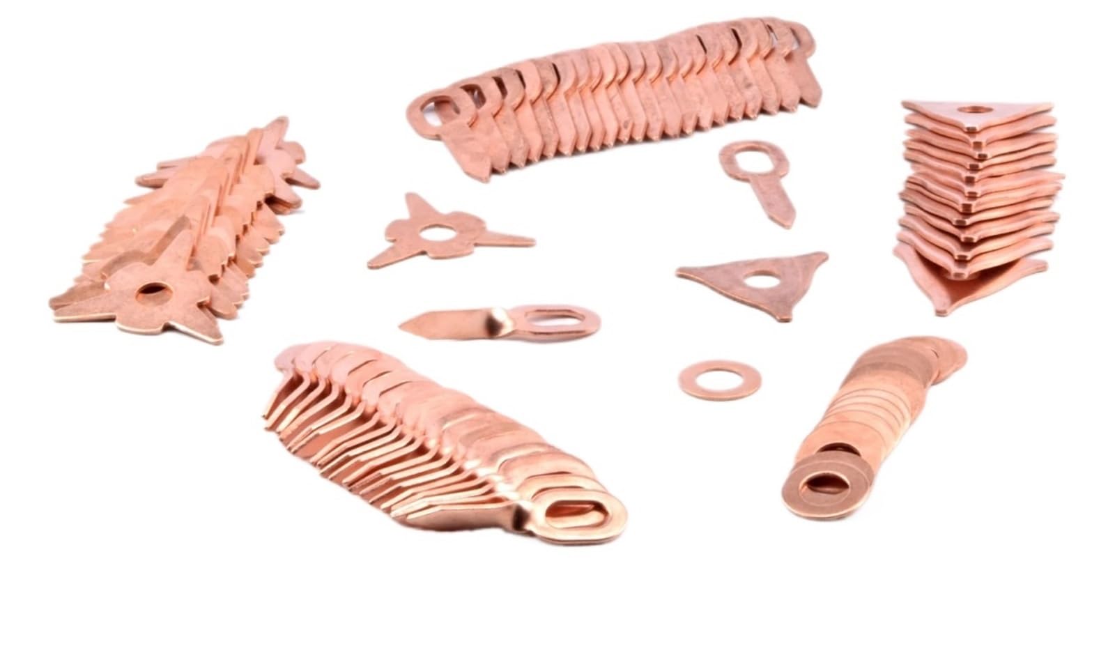 Maryear Type B Dent Pulling Straight Washer 100Pcs Copper Plated Steel Pulling Pads Washer Kits For Spotter Welder Accessories(Type B)
