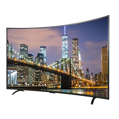 YILANJUN 32/42/50/55 Pouces HD Television,USB,HDMI,WiFi Smart TV,LCD Téléviseur,Commande Vocale,Projection sans Fil,Écran Incurvé,4K + UHD + HDR,Interfaces Riches