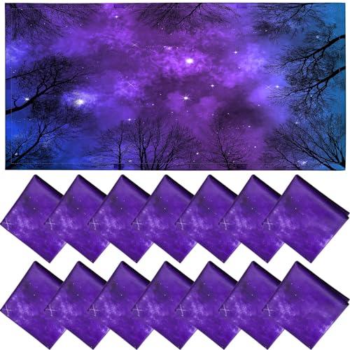 Image of Hortsun 18 Pcs 4 x 2 Feet Fluorescent Light Covers Magnetic for Ceiling Lights Classroom Office Reducing Glare Harsh Flicker Light Filters for Classroom Office Home Hospital Decor(Milky Way)
