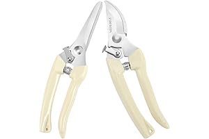 Premium Garden Shears, Pruning Scissors for Fresh Flower, Bushes, Rose, and Fruit Tree