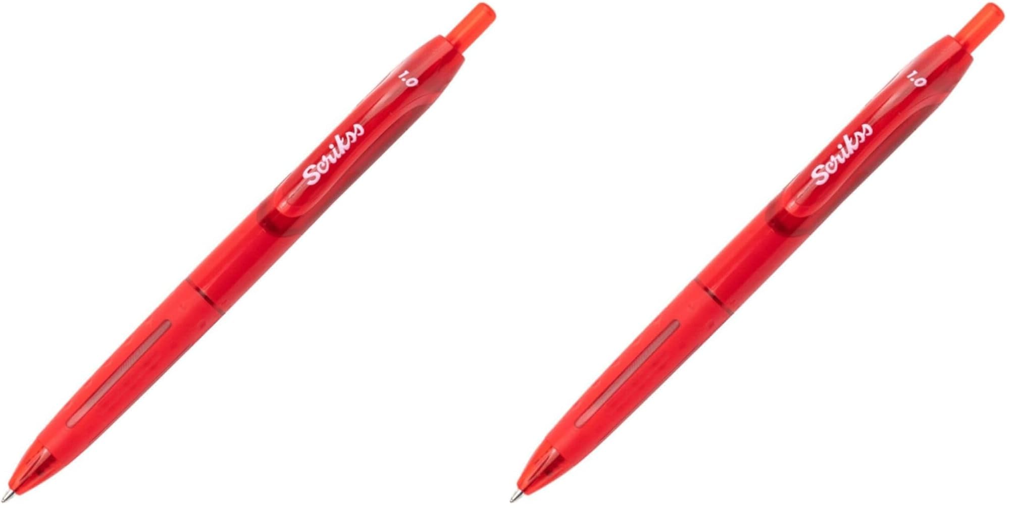 Scrikss Office Hybrid Tükenmez Kalem Kırmızı (2 paketi)