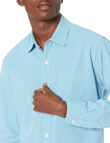Image of Amazon Essentials Men's Regular-Fit Long-Sleeve Casual Poplin Shirt, Button Front, Business Casual, Collared