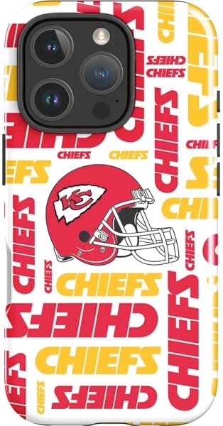 Skinit Impact Phone Case Compatible with iPhone 16 Pro Max - Officially Licensed NFL Kansas City Chiefs White Blast Design