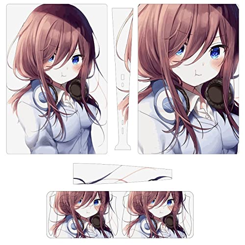 PS5 スキンシール デジタル 五等分の花嫁 プレイステーション5 スキンシール 全面保護 側面/両面対応 保護ステッカー PS5 対応 耐久性抜群 本体 コントローラー 保護シール 簡単取付 薄型 傷隠せ 摩擦保護 抗衝撃 汚れ/ホコリ防止 指紋/気泡防