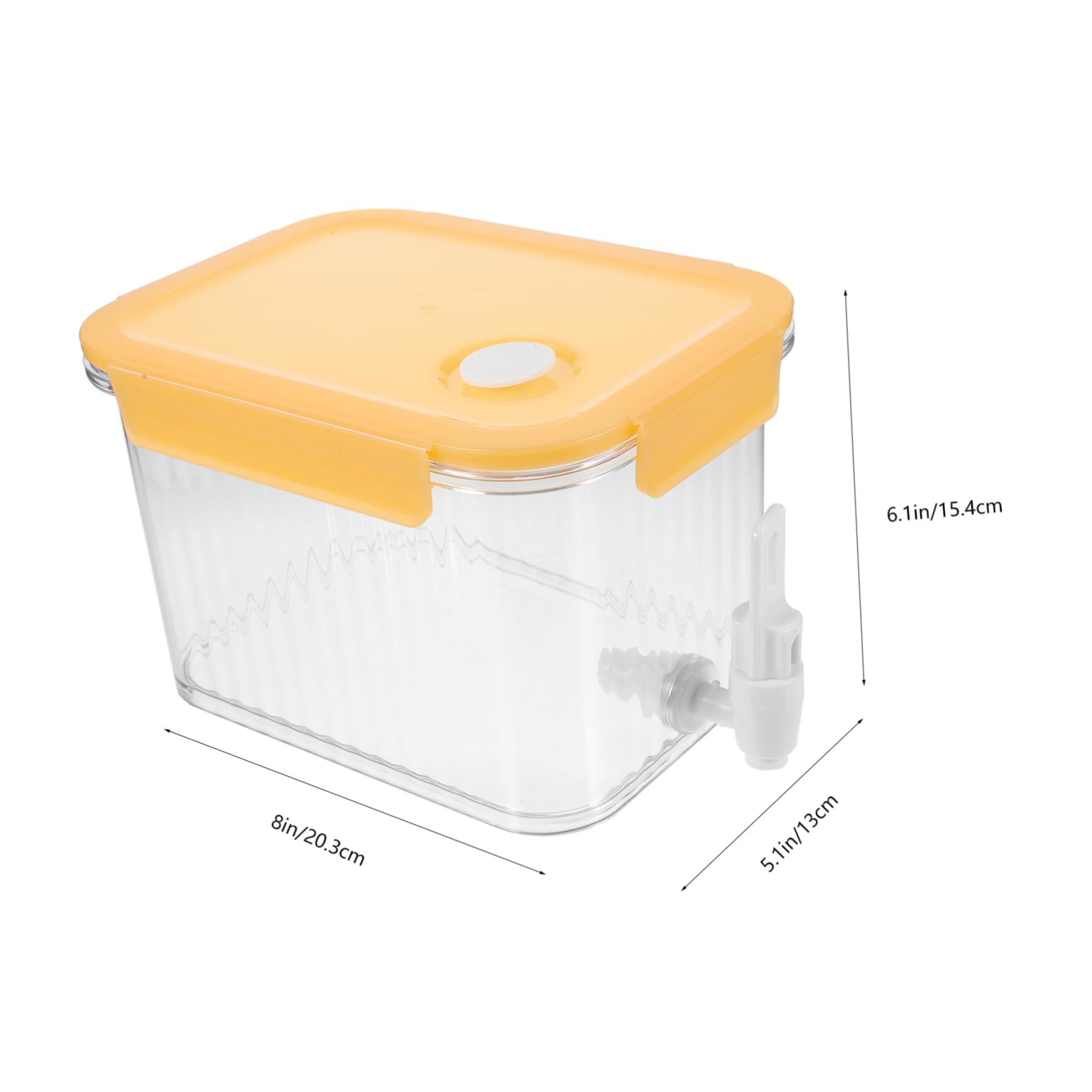 GRIRIW Solid Juice Container Fashion Drink Dispenser with Spigot Versatile Water Container for Fridge for Parties Outdoor Activities Cold Beverages