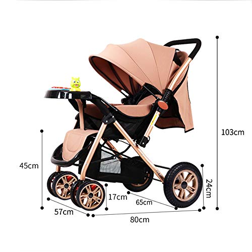 image for MUY Stroller Pushchair, Adjustable Backrest, Including Footrest, One H