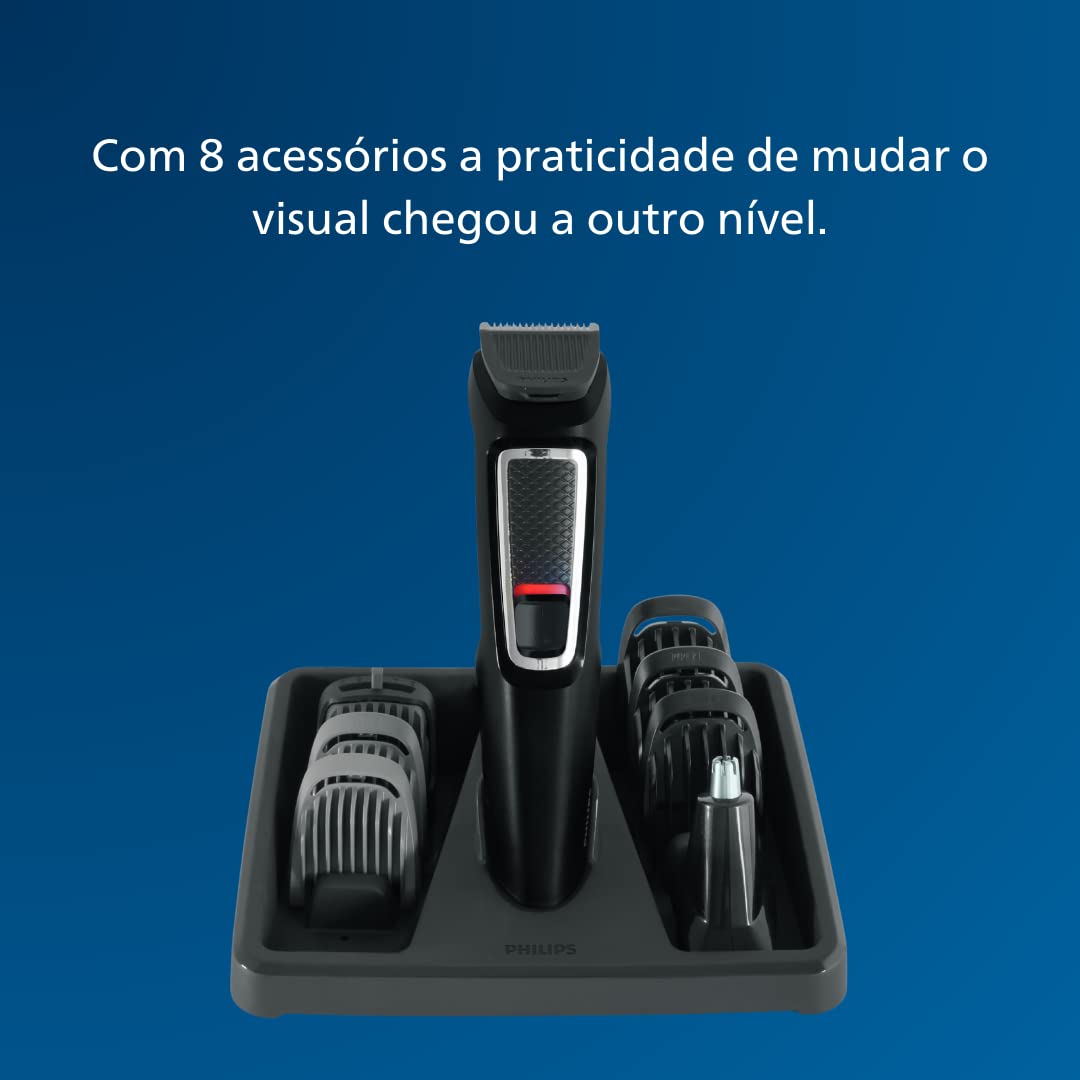 Aparador de Pelos Philips 8 em 1 series 3000, Bivolt – Aparador, Barbeador e Máquina de Cortar Cabelos MG3731/15 em promoção! Veja a oferta e mais achadinhos de Aparelhos 4 Hoje é o melhor dia para comprar Aparador de Pelos Philips 8 em 1 series 3000, Bivolt – Aparador, Barbeador e Máquina de Cortar Cabelos MG3731/15 com aquele preço maroto! Promoção! Aproveite a oferta! 4