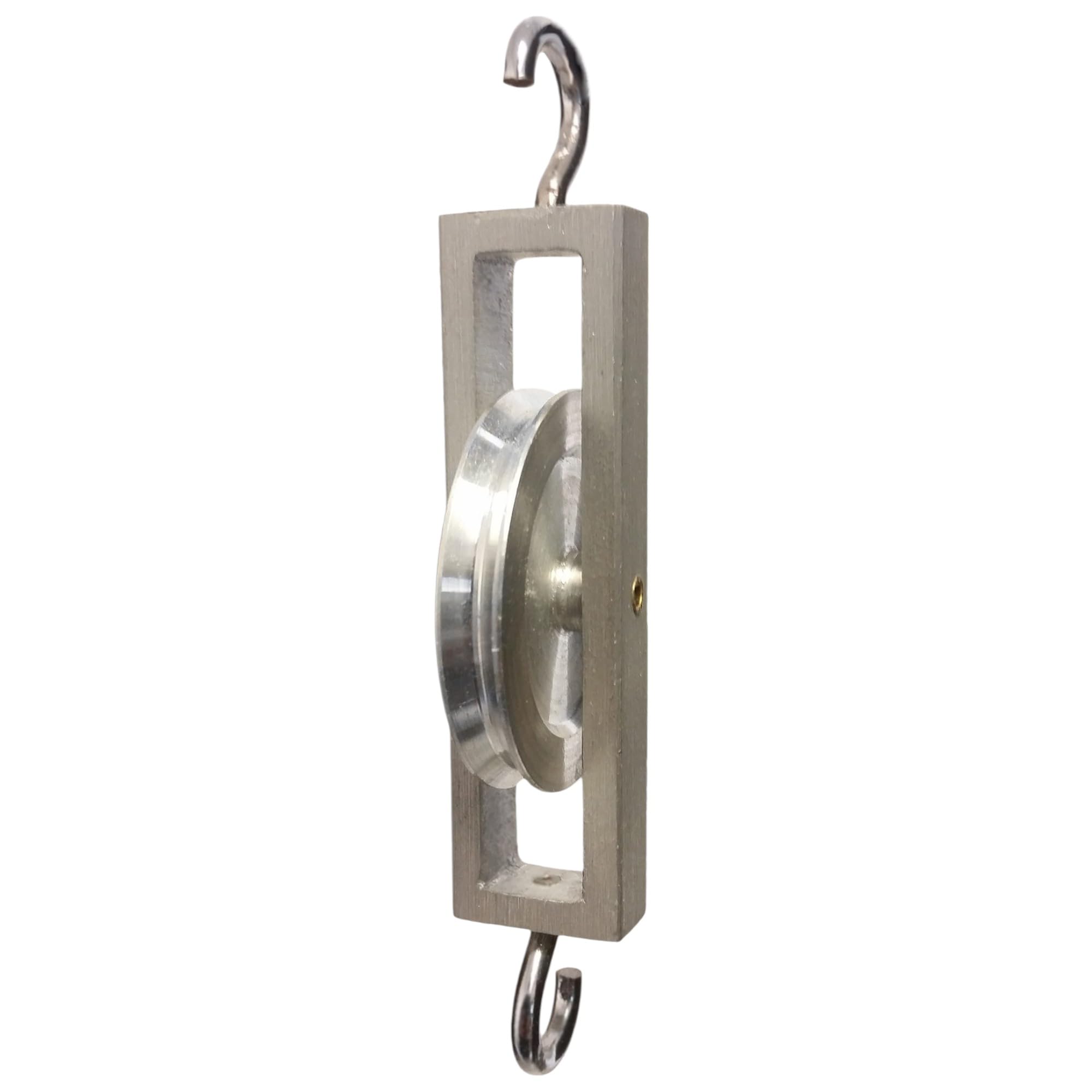GSC International 16080 Single Groove Pulley Kit - 50mm Aluminum Wheel - STEM/STEAM Science Experiment for Classroom & Homeschool - Demonstrates Force, Motion, Acceleration, Gravity, Inertia, Momentum