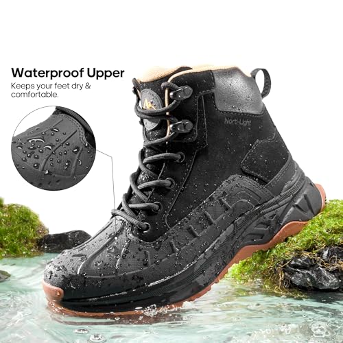 NORTIV 8 Women's Waterproof Hiking Boots Outdoor Trekking Camping Trail Hiking Boots2