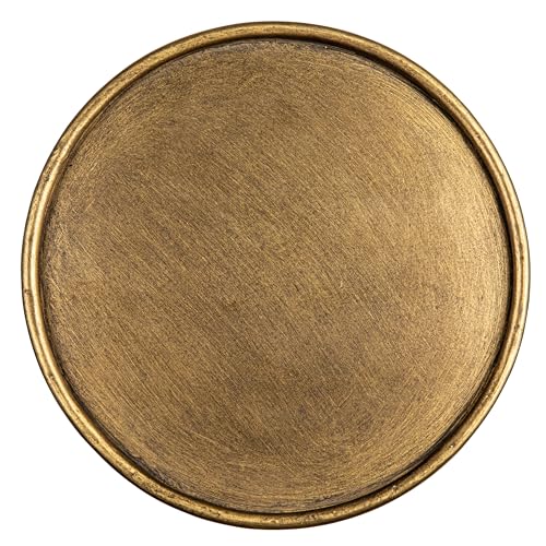 Image of Metal Martini Cocktail Table, Antique Brass