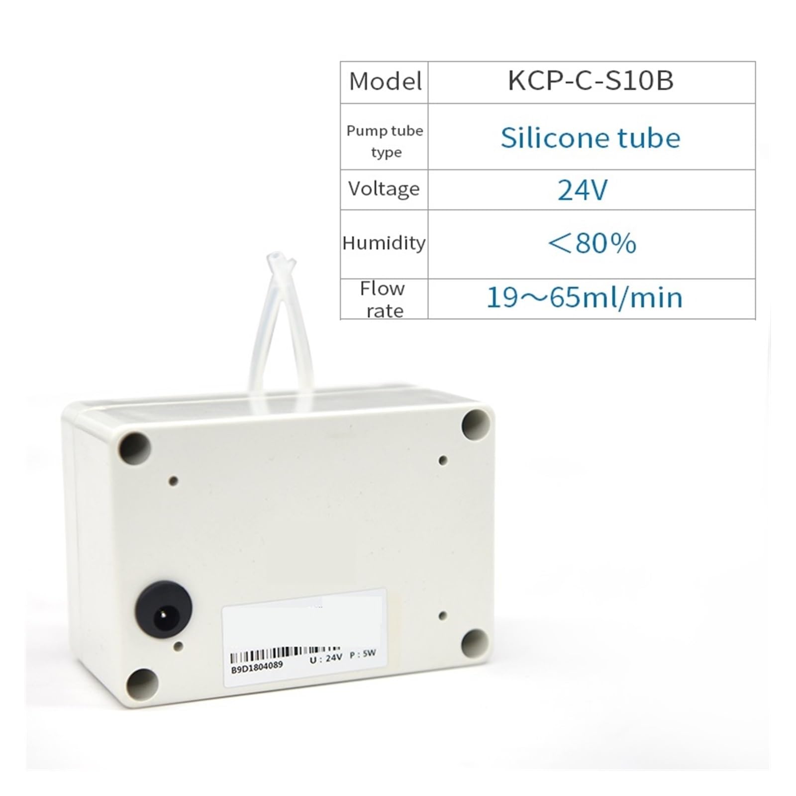 - 2,6-65 ml/min KCP-C Lab Pompa perystaltyczna Silnik 12 V DC dozująca o niskim przepływie do laboratorium Maszyna do napełniania płynną pastą(KCP-C-S10B)