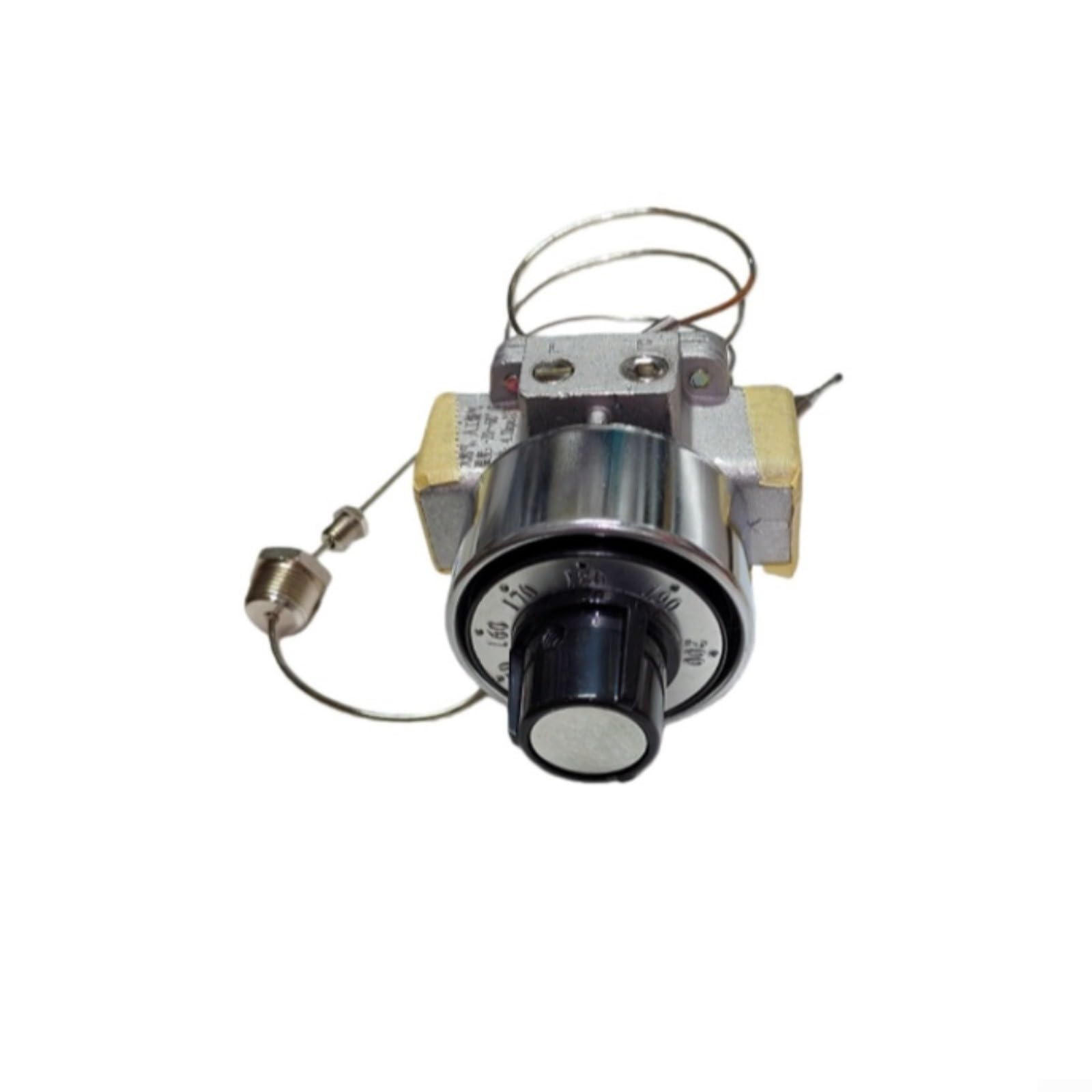 Válvula de termostato de freidora de gas comercial 150-200 ° C, control de temperatura para cocina, accesorios de electrodomésticos, metal, plata