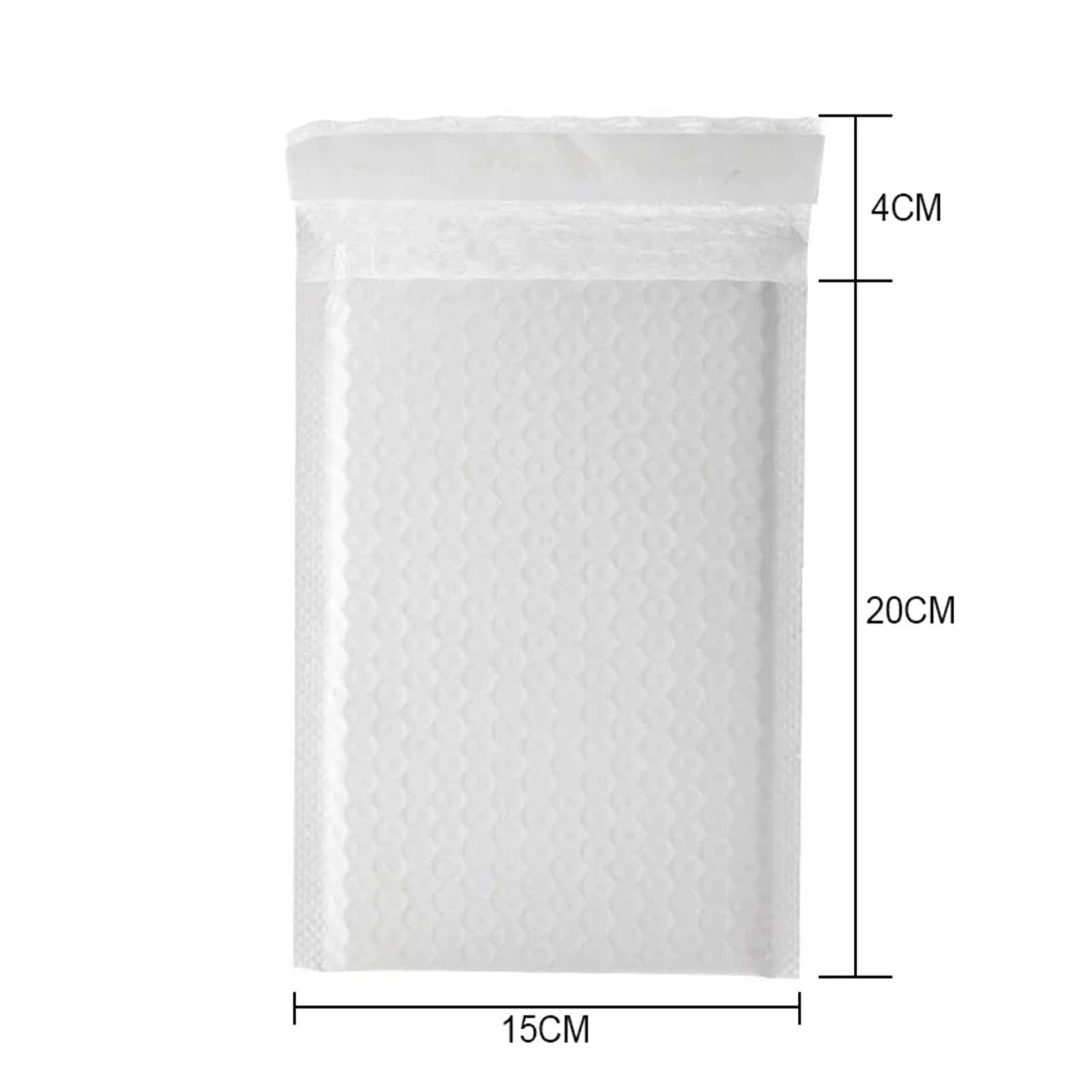 versandtaschen Weiße Luftpolstertaschen, gepolsterter Umschlagschaum for selbstverschließende Verpackungen(18x23cm 50pcs)
