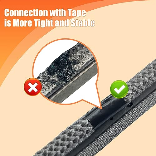 Protalwell Wood Stove Gasket, 7/8" Wood Stove Door Gasket Kit, Gasket Rope Replacement for Stove or Fireplace Doors, Grey Color Fiberglass Gasket