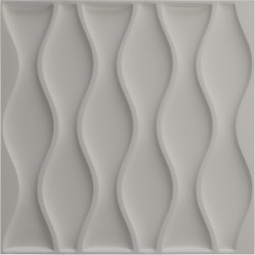 Miniatura 5 de Ekena Millwork 19 58 pulgadas de ancho x 19 58 pulgadas de alto Ariel EnduraWall Panel decorativo de pared 3D, niebla marina (cubre 2.67 pies