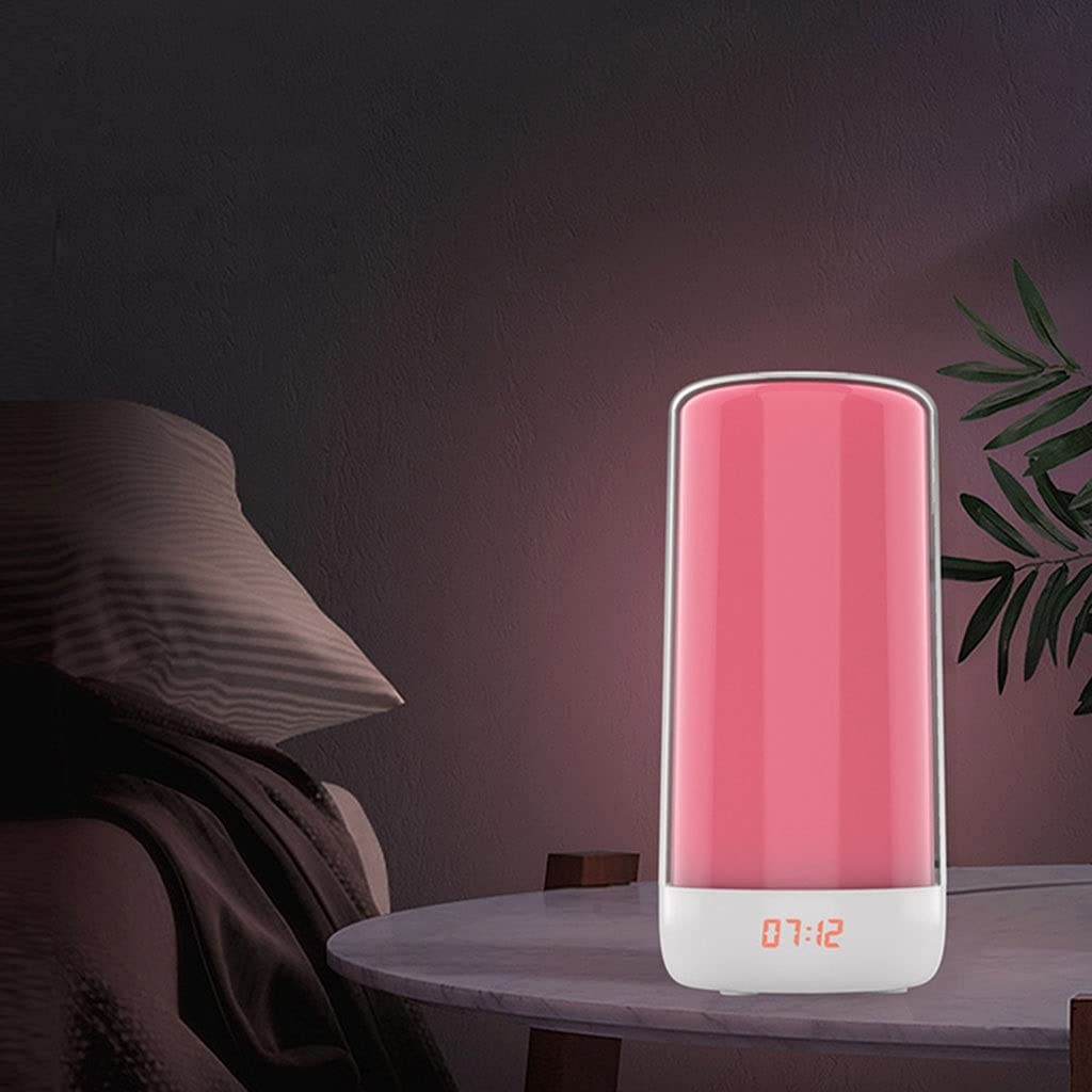 Wake Up Light, Touch Control, Sveglia con Simulazione di Alba, Orologio LED Digitale, 3 Livelli di Luminosità, per Camera da Letto, Soggiorno, Ufficio