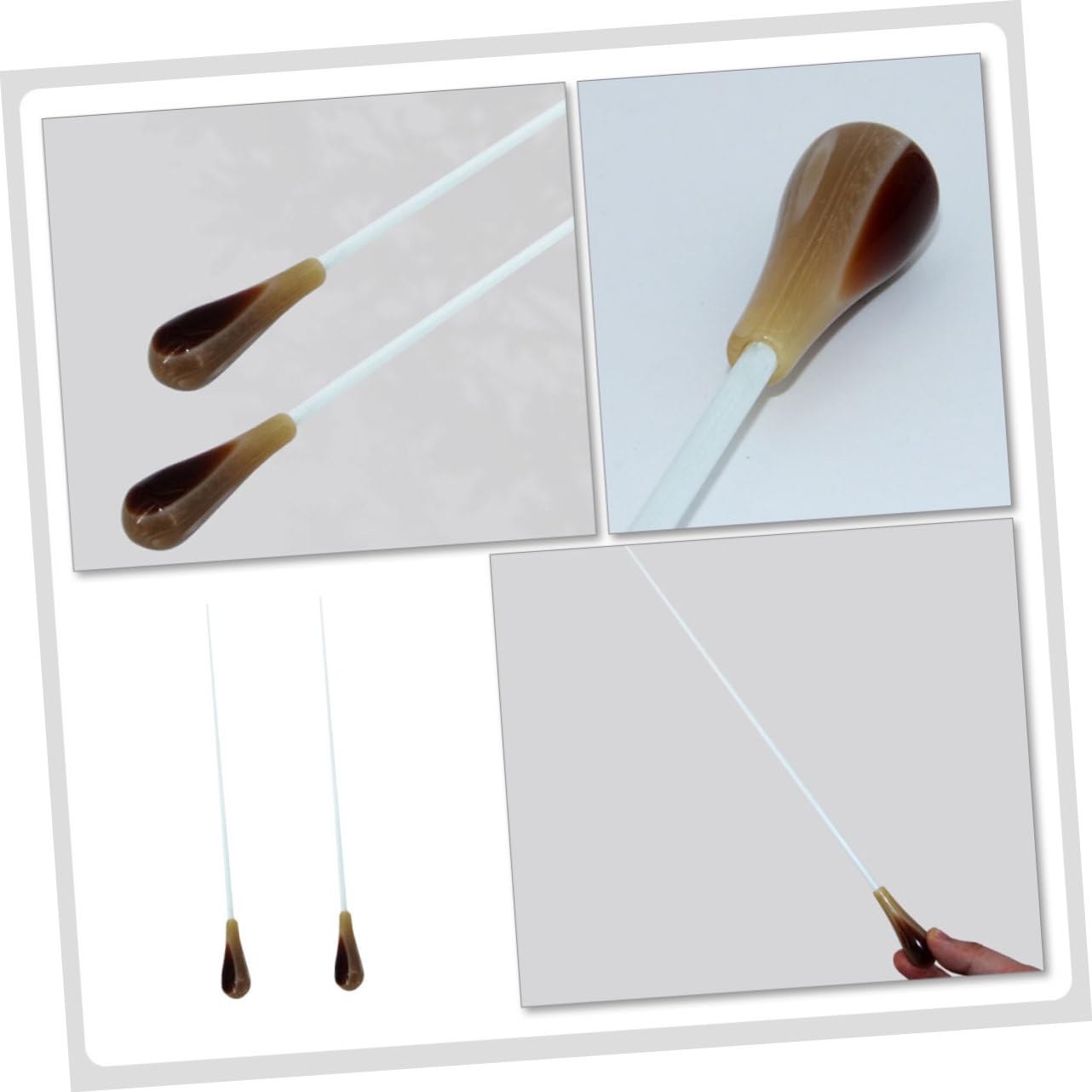 VANZACK 2pcs Durable Resin Performance for Orchestra Conducting Lightweight and Comfortable Music for Concerts and Shows present for Musicians and Conductors