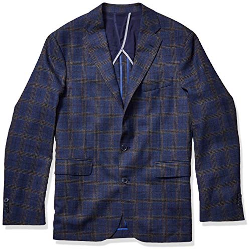Cole Haan Men's Slim Fit Blazer, Blue, 46L